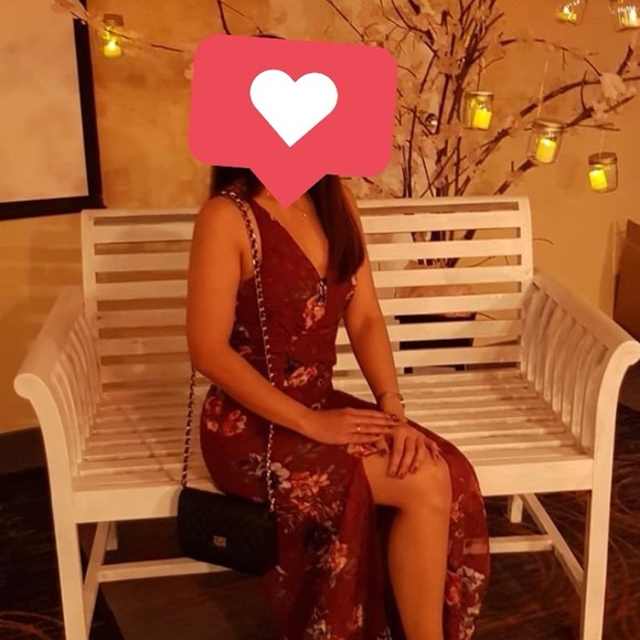 Garage Maxi dress in Dark Red - Picture 11 of 11